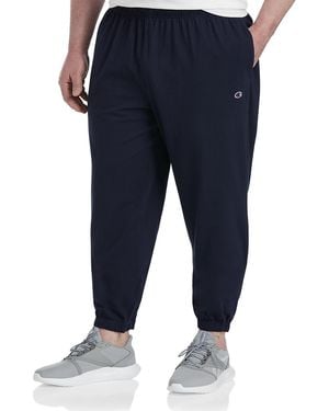Champion Big & Tall Elasticized-Hem Pants - Blue