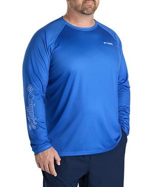 Chemise De Pêche Columbia PFG Manches Longues Pour Homme, Gris, Taille XXL - Protection Solaire Omni-Shade