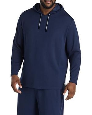 Reebok Big & Tall Everywhere Performance Textured Hoodie - Blue