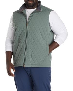 Vineyard Vines Big & Tall Dorset Quilted Vest - Gray