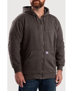 Bernè Big & Tall Original Hooded Thermal-Lined Sweatshirt - Gray