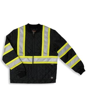 Tough Duck Big & Tall Full-Zip Safety Jacket - Green