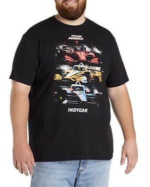 True Nation Big & Tall Indy Car Racing Graphic Tee - Black