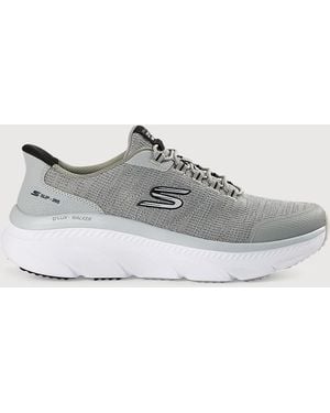 Skechers Big & Tall Hands Free Relaxed Fit D'Lux Walker 3.0 Slip-Ins - Gray