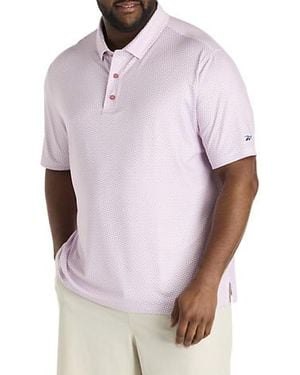 Reebok Big & Tall Art Deco Performance Polo Shirt - Pink