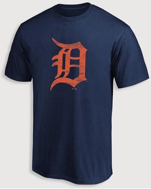 MLB Big & Tall Weathered Logo T-Shirt - Blue