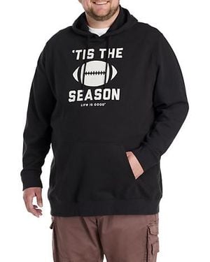 Life Is Good. Big & Tall Tis The Season Hoodie - Black