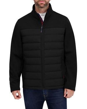Nautica Big & Tall Mixed Media Jacket - Black