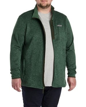 Columbia Big & Tall Sweater Weather Full-Zip Fleece Jacket - Green