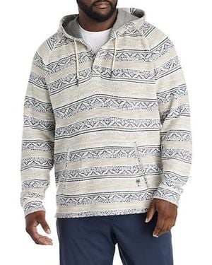 Tommy Bahama Big & Tall Golden Sands Baja Hoodie - Gray