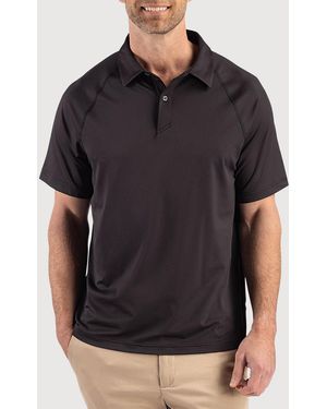 Cutter & Buck Big & Tall Prospect Featherlight Stretch Sport Polo Shirt - Black