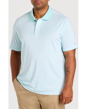 Brooks Brothers Big & Tall Performance Micro Stripe Polo Shirt - White