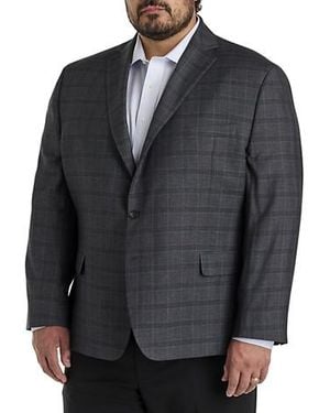 Michael Kors Big & Tall Windowpane Sport Coat - Gray