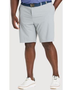 Callaway Apparel Big & Tall Premium Flat-Front Golf Shorts - Gray