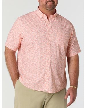 UNTUCKit, Fit By DXL Big & Tall Celliman Floral Sport Shirt - Pink