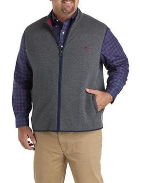 Brooks Brothers Big & Tall Diamond Quilted Vest - Blue