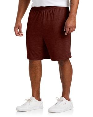 Reebok Big & Tall Performance Tech Heather Shorts - Red