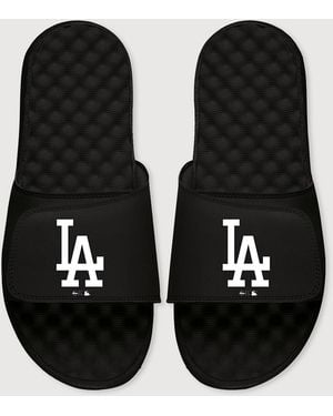 MLB Big & Tall Los Angeles Logo Islide Sandals12 - Black