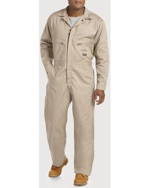 Bernè Big & Tall Flame-Resistant Deluxe Coveralls - Natural