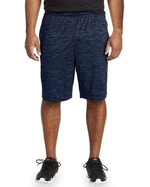 Reebok Big & Tall Performance Tech Heather Shorts - Blue