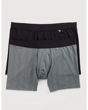Jockey Big & Tall 2-Pack Hypersoft 360 Boxer Briefs - Gray