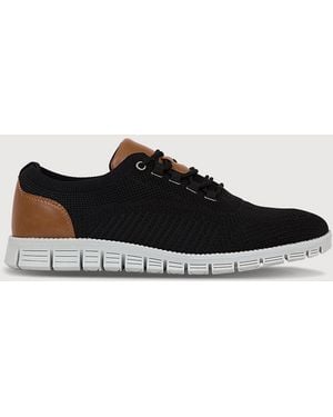 Deer Stags Big & Tall Knit Lace Sneakers - Black
