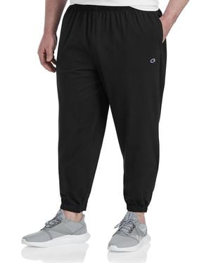 Champion Big & Tall Elasticized-Hem Pants - Black