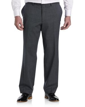 JV Reflex Big & Tall Neat Suit Pants - Gray