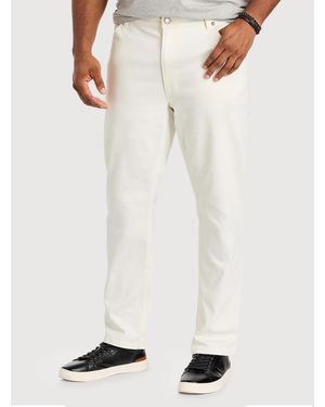 True Nation Big & Tall Iconic 5-Pocket Everyday Stretch Pants - White