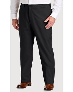 Haggar Big & Tall Cool Right Performance Flex Pants - Black