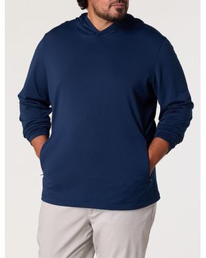 Vineyard Vines Big & Tall Performance Clubhouse Hoodie - Blue