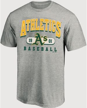 MLB Big & Tall Heather Graphic Tee - Gray
