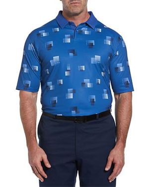 Callaway Apparel Big & Tall Essential Clubs Performance Polo Shirt - Blue