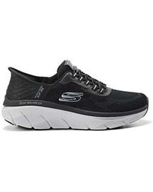 Skechers Big & Tall Relaxed Fit D'Lux Walker 2.0 Rezinate Sneakers - Black