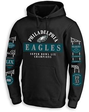 Nfl Big & Tall 2025 Philadelphia Championship Hoodie - Black