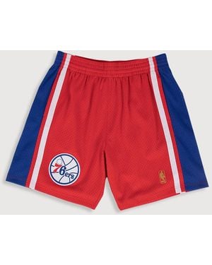 Mitchell & Ness Big & Tall Nba Swingman Shorts - Red