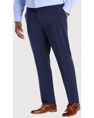 Michael Kors Big & Tall Classic Suit Pants - Blue