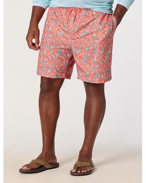 Columbia Big & Tall Pfg Rambler Swim Trunks - Pink