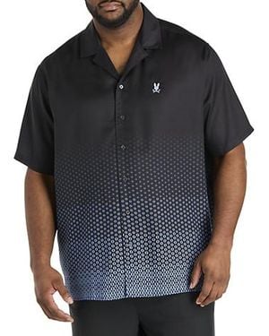 Psycho Bunny Big & Tall Bendigo Sport Shirt - Black