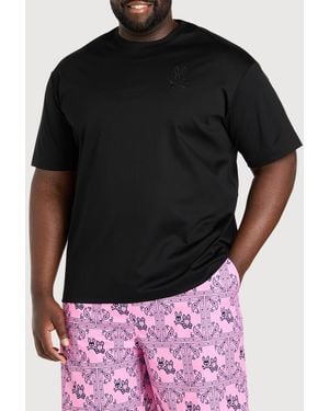 Psycho Bunny Big & Tall Oscar Relaxed-Fit Graphic Tee - Black