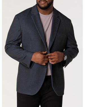 Synergy Big & Tall Step Knit Sport Coat - Blue