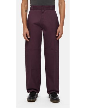 Dickies Pantaloni Da Lavoro Double Knee Uomo - Viola