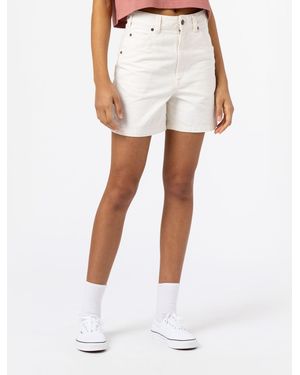 Dickies Shorts Carpenter Duck Canvas Donna - Bianco