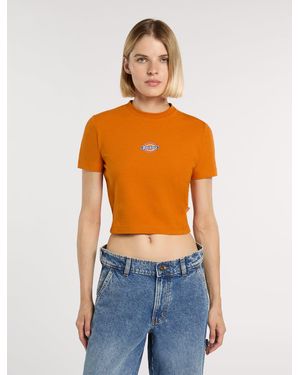 Dickies T-Shirt Mi-Lourd Maple Valley, Femme, Taille - Orange