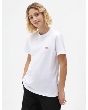 Dickies T-Shirt Mapleton A Maniche Corte Donna - Bianco