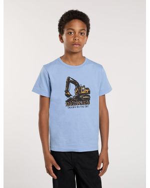 Dickies T-Shirt Graphique Léger Excavator Pour Enfant, Taille - Bleu