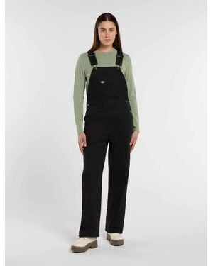 Dickies Peto De Lona Holgado, Mujer, Talla - Negro