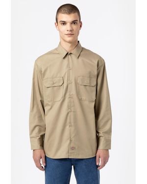Dickies Camicia Da Lavoro A Maniche Lunghe Uomo - Neutro