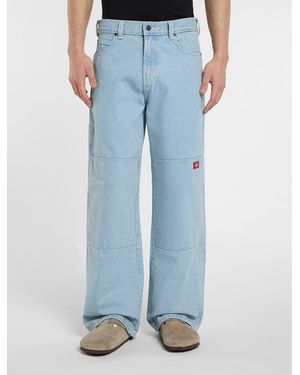 Dickies Jeans Dritti Double Knee Loose, Uomo, Taglia - Blu