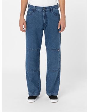 Dickies Double Knee Denim Hose - Blau
